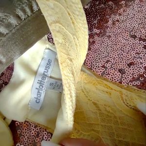 Charlotte Russe small yellow dress